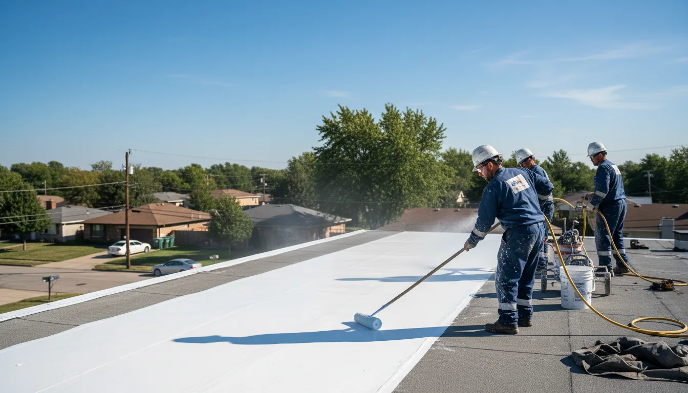Commercial roof coating in Woodland Hills, CA near me